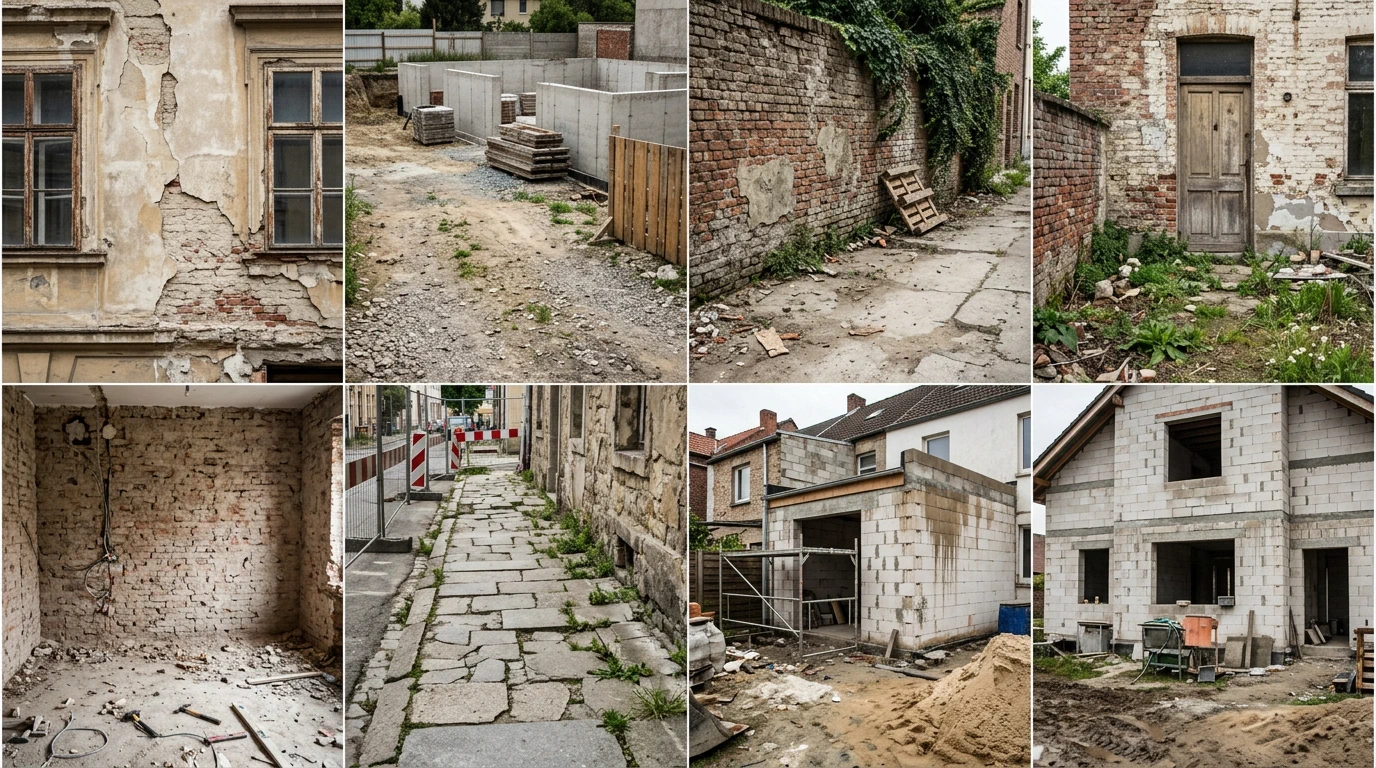 Außenanlage vor der Sanierung durch Ruslan Enns
